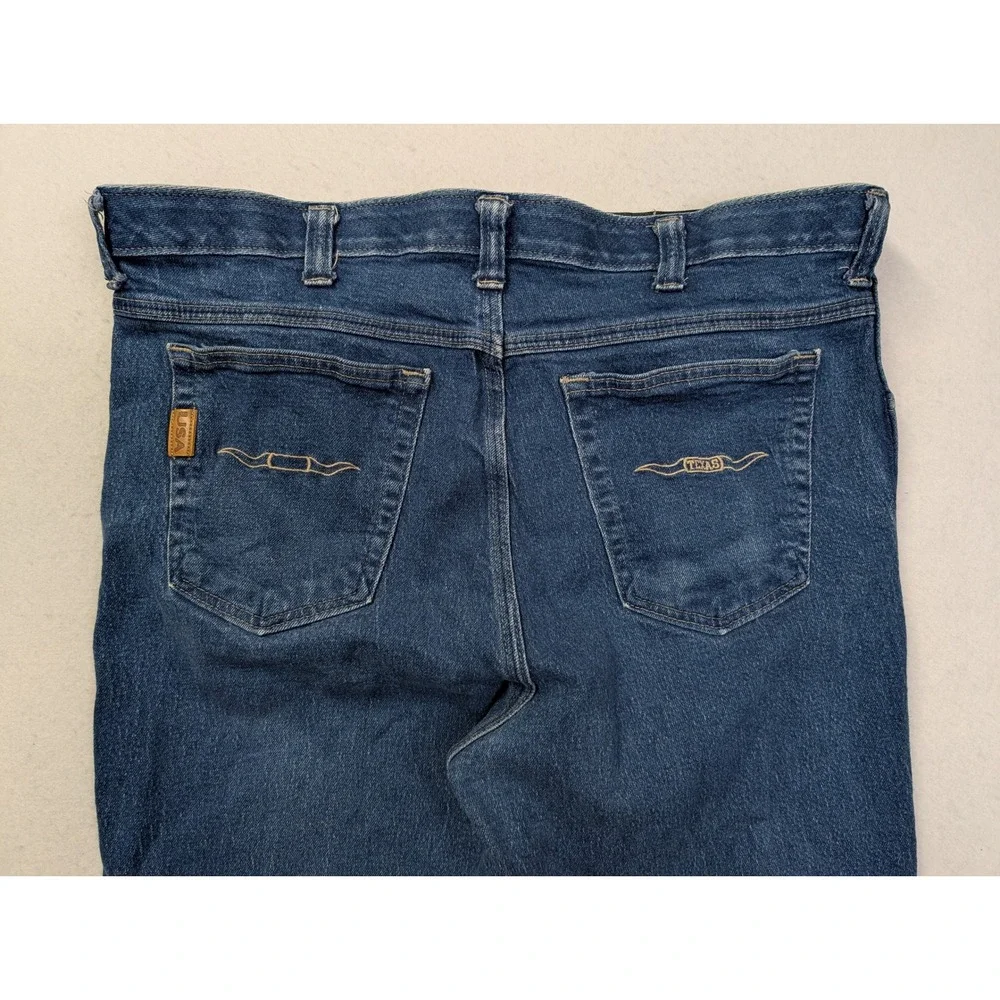 Texas Jeans Mens Jeans 36 x 28 Straight Leg Denim Made in USA Blue